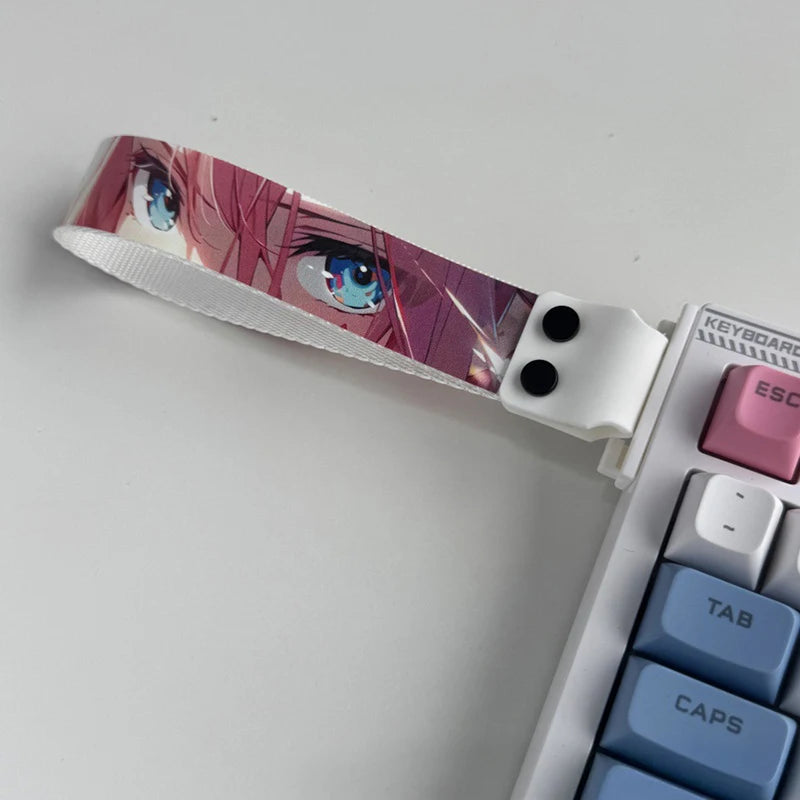 Anime-Inspired Keyboard Ribbon Strap – Decorative Mechanical Keyboard Accessory
