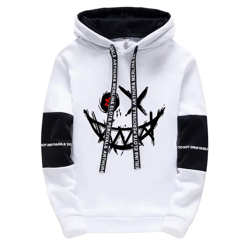 Men’s Streetwear Tracksuit Set – Printed Hoodie & Sweatpants Matching Outfit