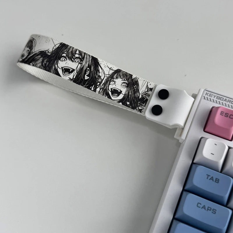Anime-Inspired Keyboard Ribbon Strap – Decorative Mechanical Keyboard Accessory