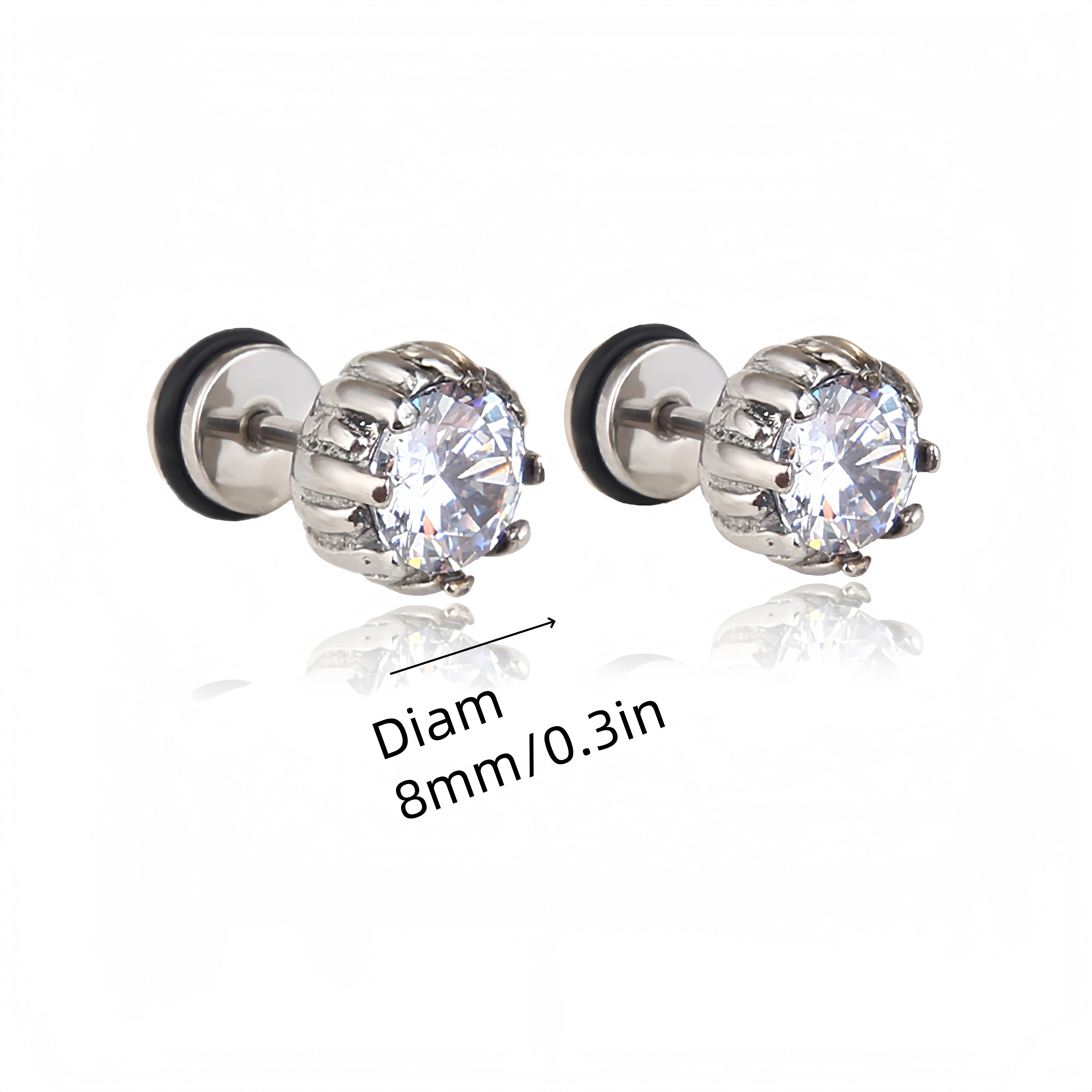 Stainless Steel Lightning Chain Hoop Earrings – Punk Feather Drop (Unisex)