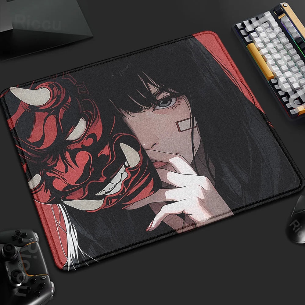Yokai Supply “Oni Veil” Gaming Mousepad – 45x40cm Non-Slip Rubber Desk Mat