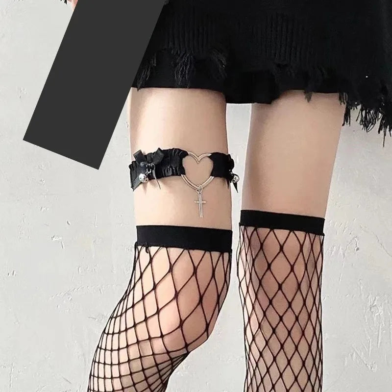 Yokai Supply "Midnight Reverie" Lace Garter Harness Set