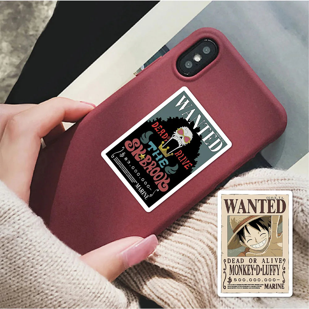 Yokai Supply Anime-Style Wanted Poster Sticker Pack – Waterproof Vinyl Decals for Laptop, Phone & Luggage