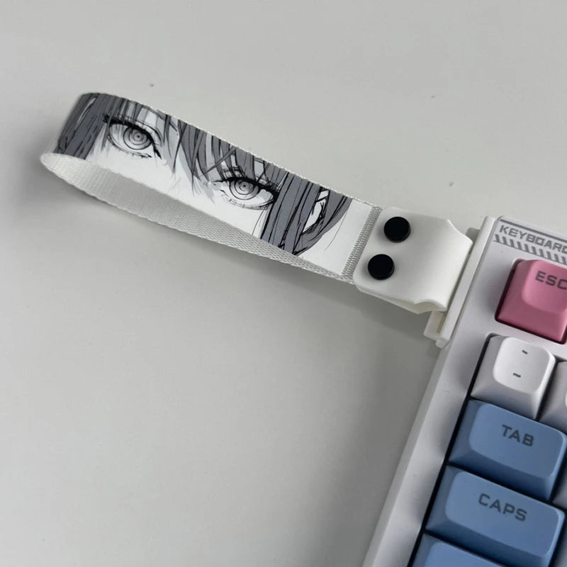 Anime-Inspired Keyboard Ribbon Strap – Decorative Mechanical Keyboard Accessory