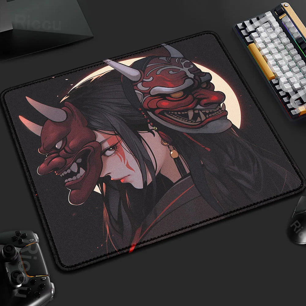 Yokai Supply “Oni Veil” Gaming Mousepad – 45x40cm Non-Slip Rubber Desk Mat