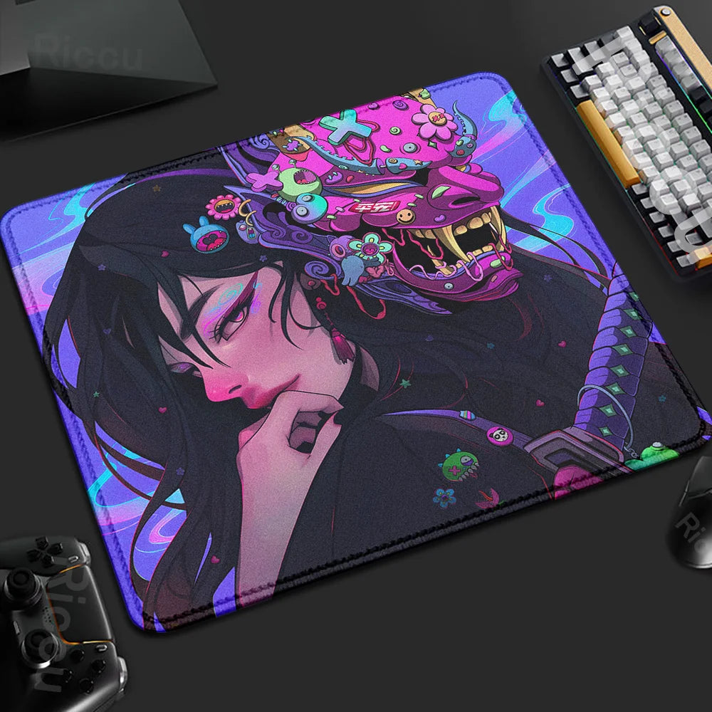 Yokai Supply “Oni Veil” Gaming Mousepad – 45x40cm Non-Slip Rubber Desk Mat