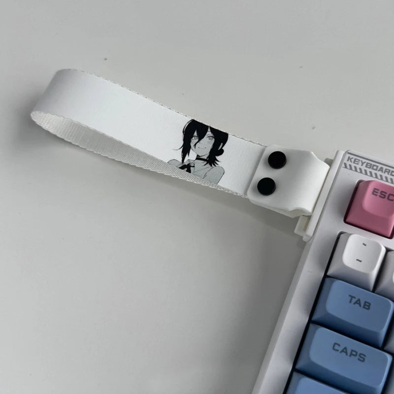 Anime-Inspired Keyboard Ribbon Strap – Decorative Mechanical Keyboard Accessory