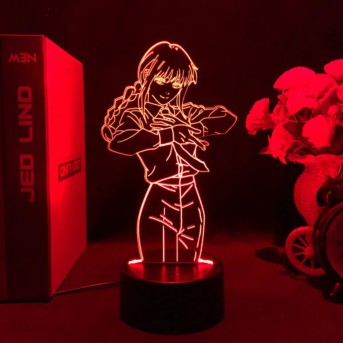 Anime-Style LED Acrylic Display Lamp – Character Figure Night Light with Remote Control