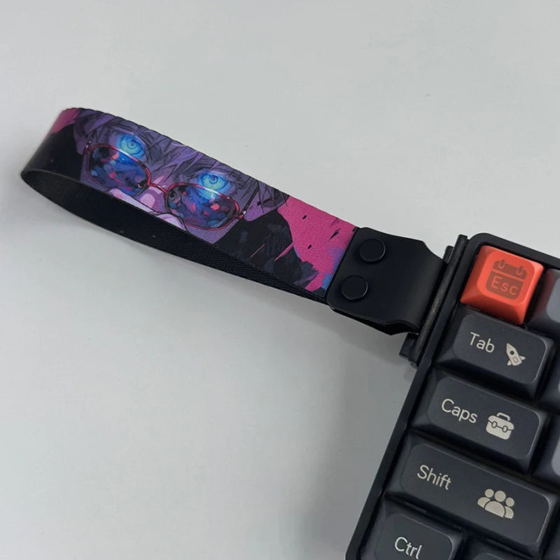 Anime-Inspired Keyboard Ribbon Strap – Decorative Mechanical Keyboard Accessory