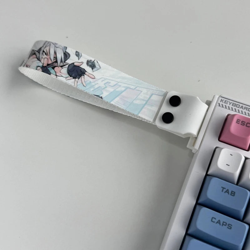 Anime-Inspired Keyboard Ribbon Strap – Decorative Mechanical Keyboard Accessory