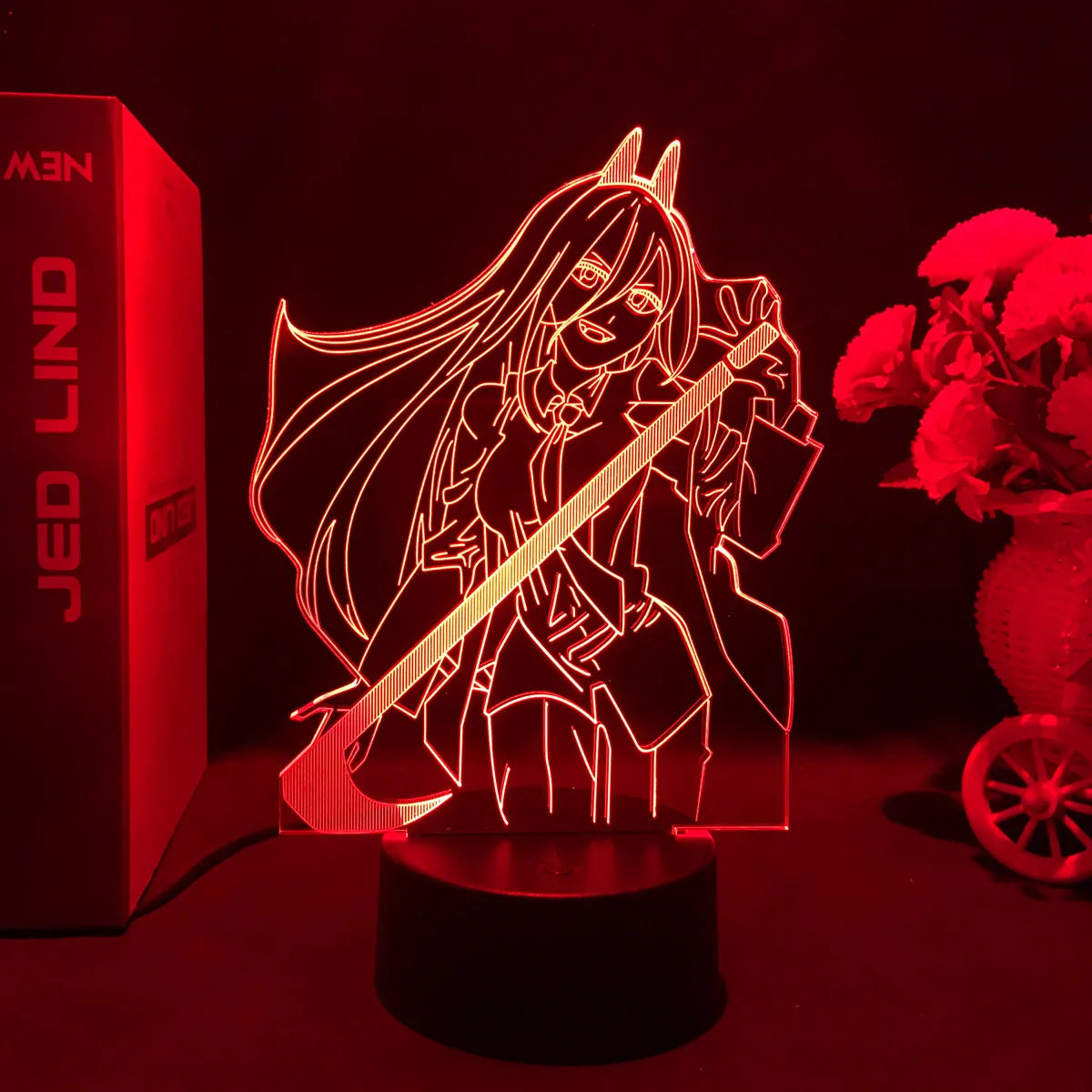 Anime-Style LED Acrylic Display Lamp – Character Figure Night Light with Remote Control