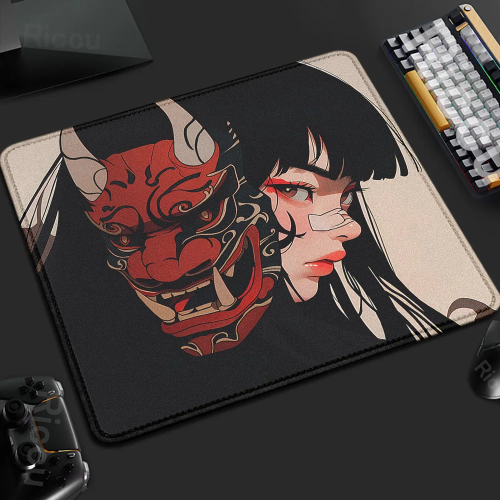 Yokai Supply “Oni Veil” Gaming Mousepad – 45x40cm Non-Slip Rubber Desk Mat