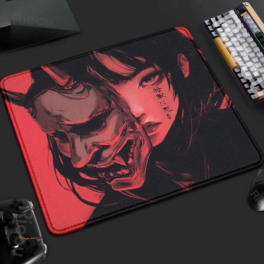 Yokai Supply “Oni Veil” Gaming Mousepad – 45x40cm Non-Slip Rubber Desk Mat