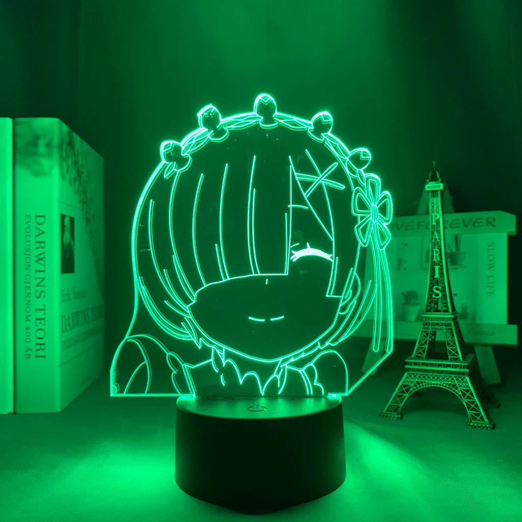 Fantasy Maid LED Acrylic Night Light – Anime-Inspired Glow Lamp