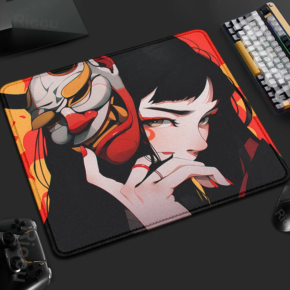 Yokai Supply “Oni Veil” Gaming Mousepad – 45x40cm Non-Slip Rubber Desk Mat