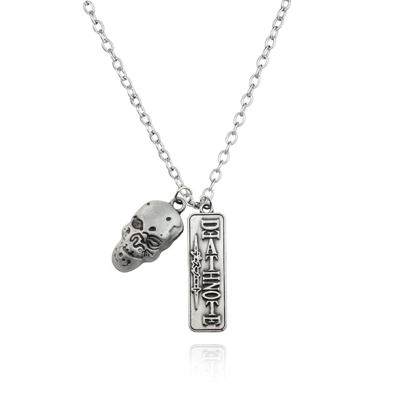 Yokai Supply Anime-Inspired Gothic Halberd Pendant Necklace – Dark Cosplay Weapon Charm for Men & Women