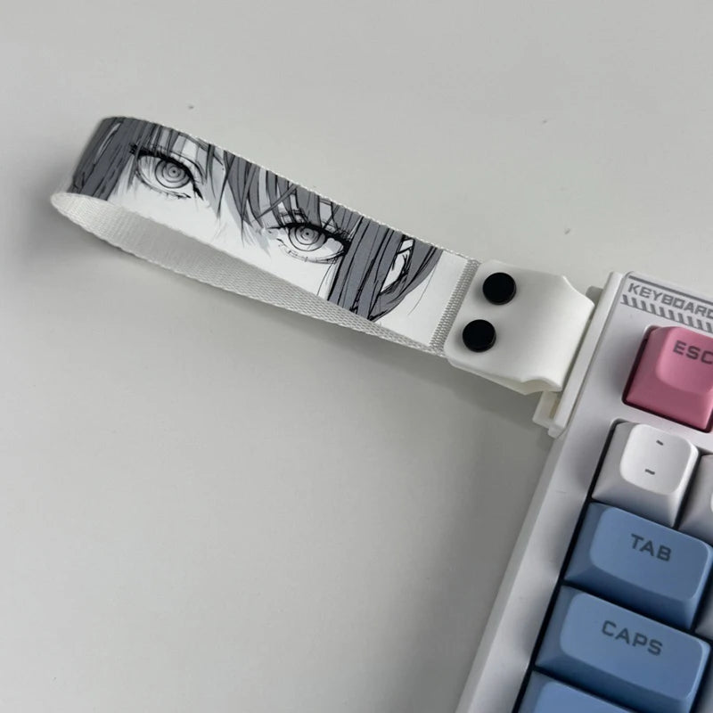 Anime-Inspired Keyboard Ribbon Strap – Decorative Mechanical Keyboard Accessory