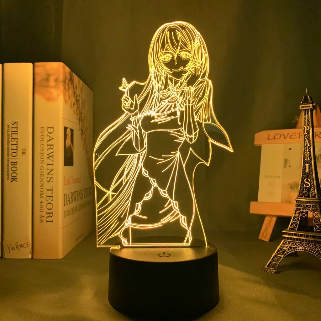Fantasy Maid LED Acrylic Night Light – Anime-Inspired Glow Lamp