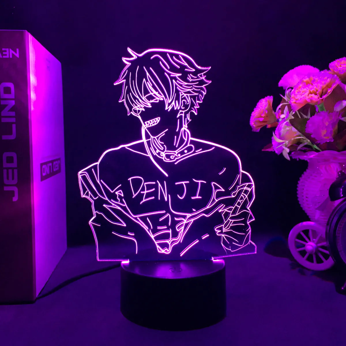 Anime-Style LED Acrylic Display Lamp – Character Figure Night Light with Remote Control