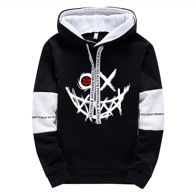 Men’s Streetwear Tracksuit Set – Printed Hoodie & Sweatpants Matching Outfit