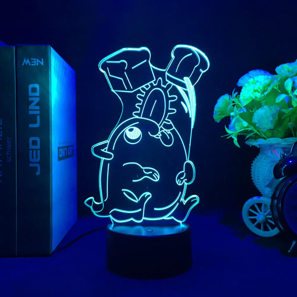 Anime-Style LED Acrylic Display Lamp – Character Figure Night Light with Remote Control