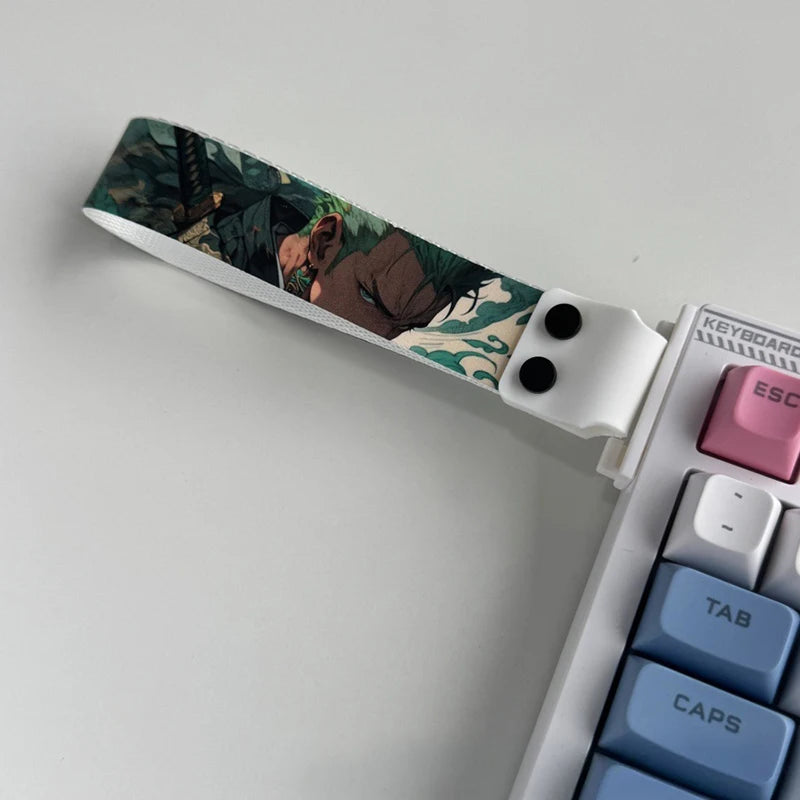 Anime-Inspired Keyboard Ribbon Strap – Decorative Mechanical Keyboard Accessory