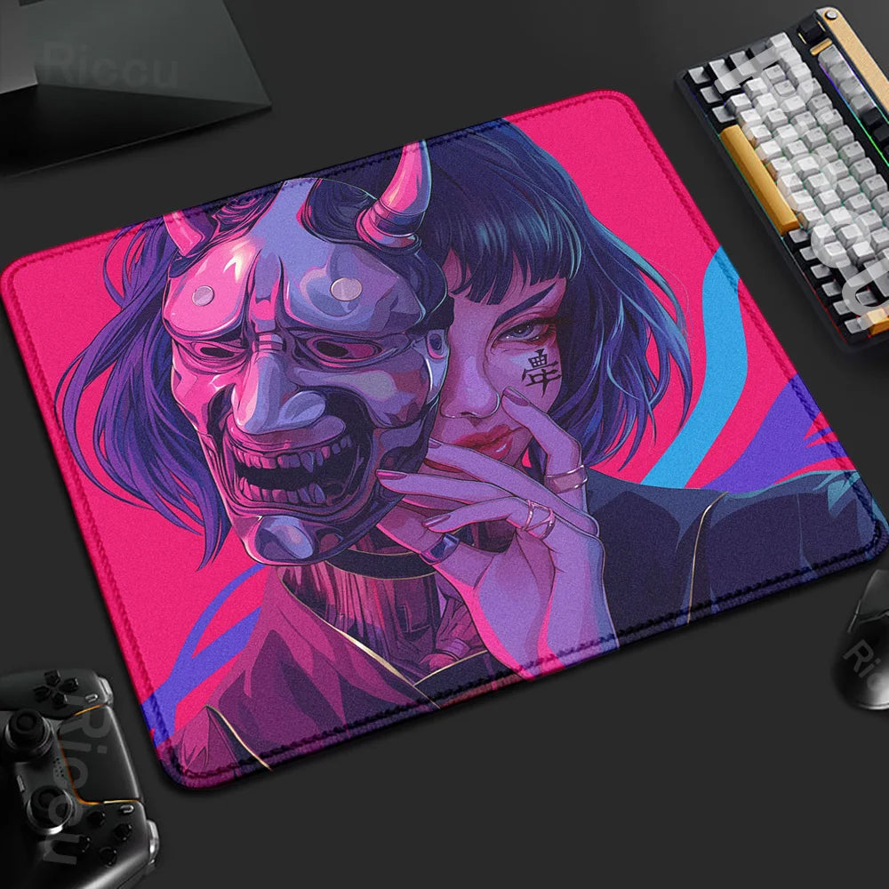 Yokai Supply “Oni Veil” Gaming Mousepad – 45x40cm Non-Slip Rubber Desk Mat