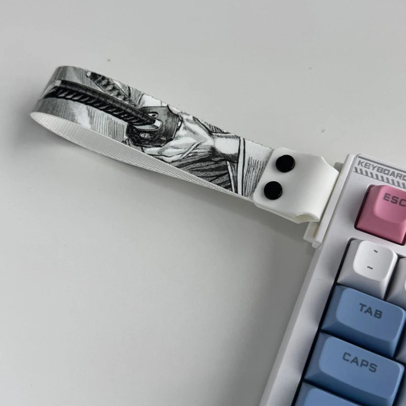 Anime-Inspired Keyboard Ribbon Strap – Decorative Mechanical Keyboard Accessory