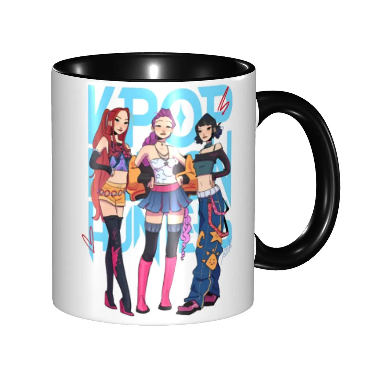 Yokai Supply “Huntrix” Ceramic Mug – K-Pop Demon Hunters Anime Tea Cup
