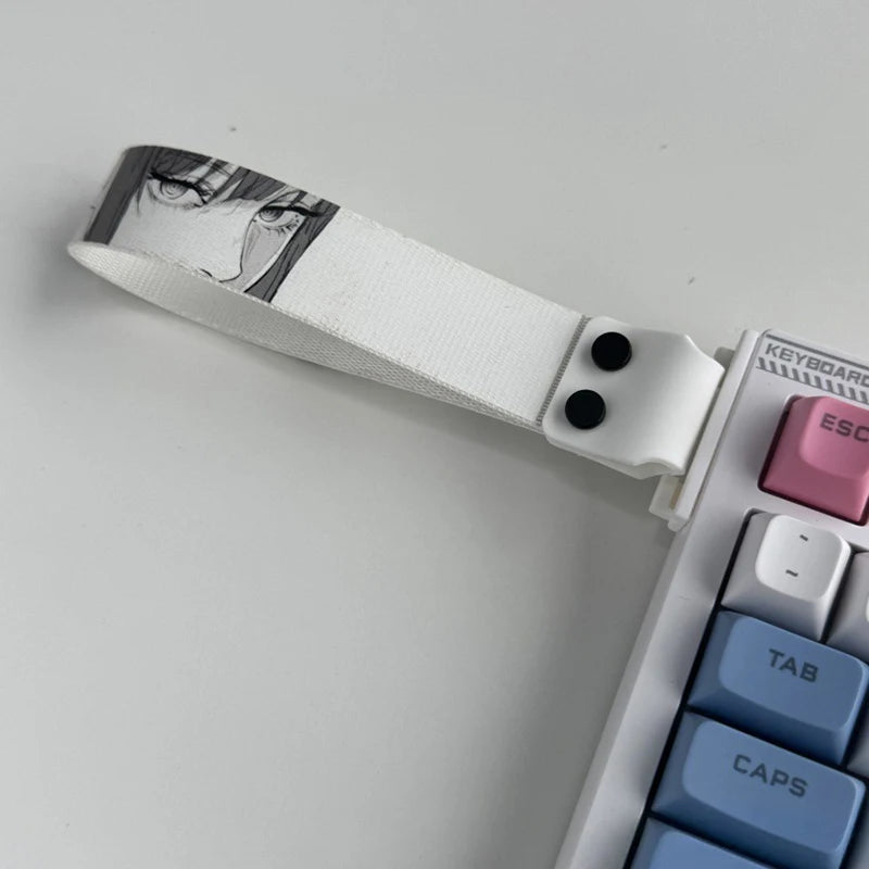 Anime-Inspired Keyboard Ribbon Strap – Decorative Mechanical Keyboard Accessory