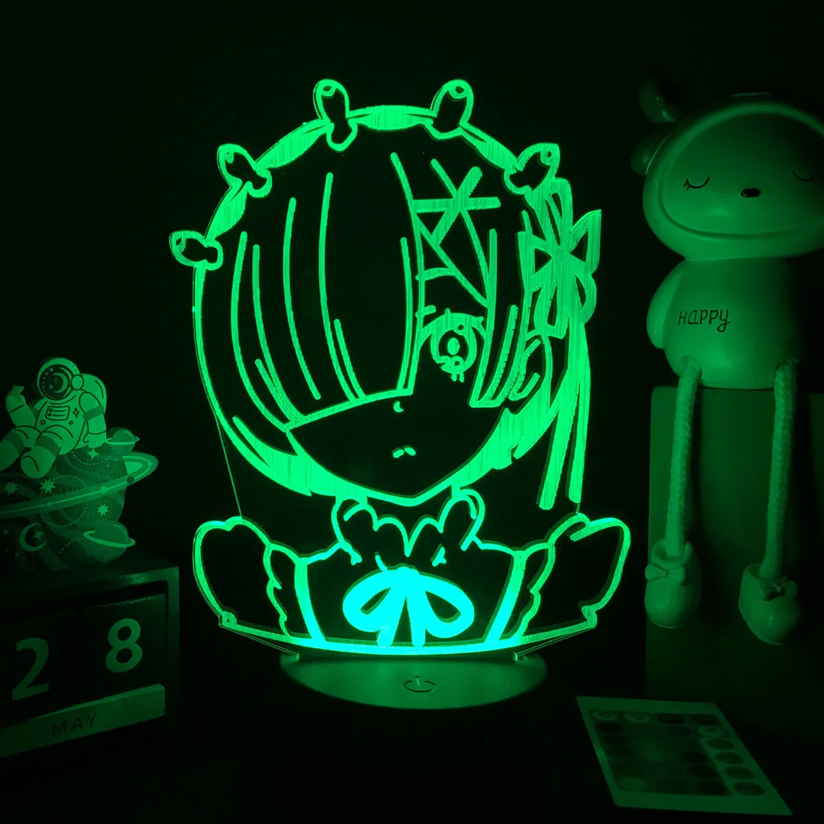 Fantasy Maid LED Acrylic Night Light – Anime-Inspired Glow Lamp