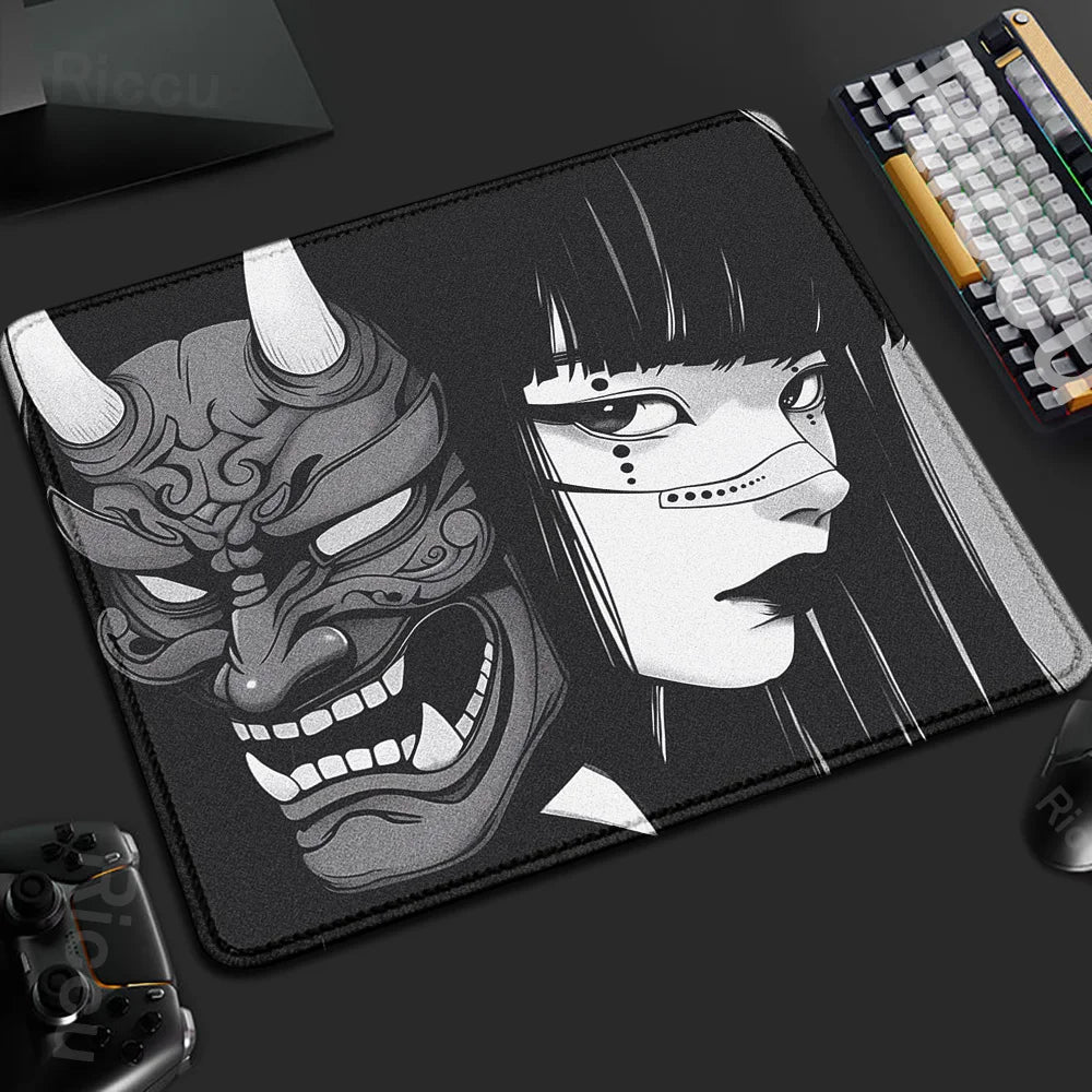 Yokai Supply “Oni Veil” Gaming Mousepad – 45x40cm Non-Slip Rubber Desk Mat