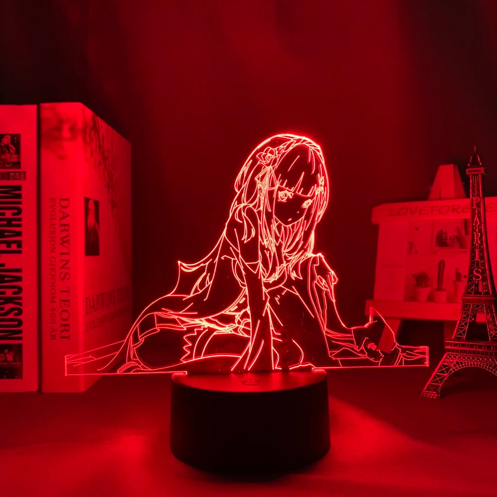 Fantasy Maid LED Acrylic Night Light – Anime-Inspired Glow Lamp