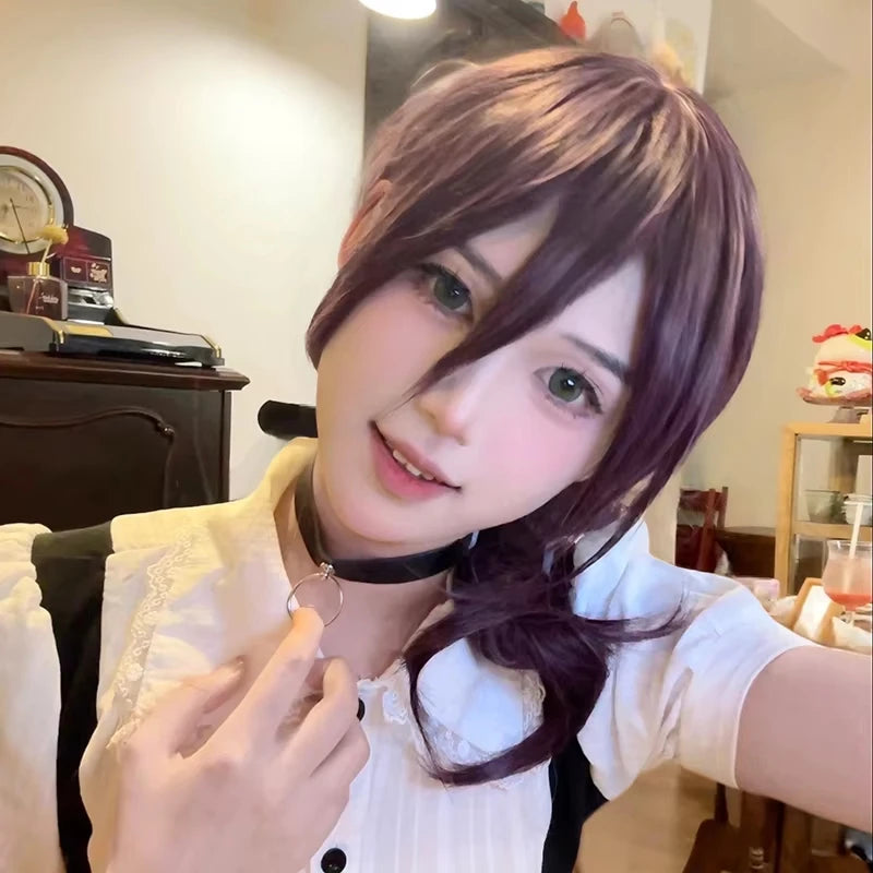 Punk Pull Ring Chain Choker – Anime-Inspired Leather Collar (Unisex)