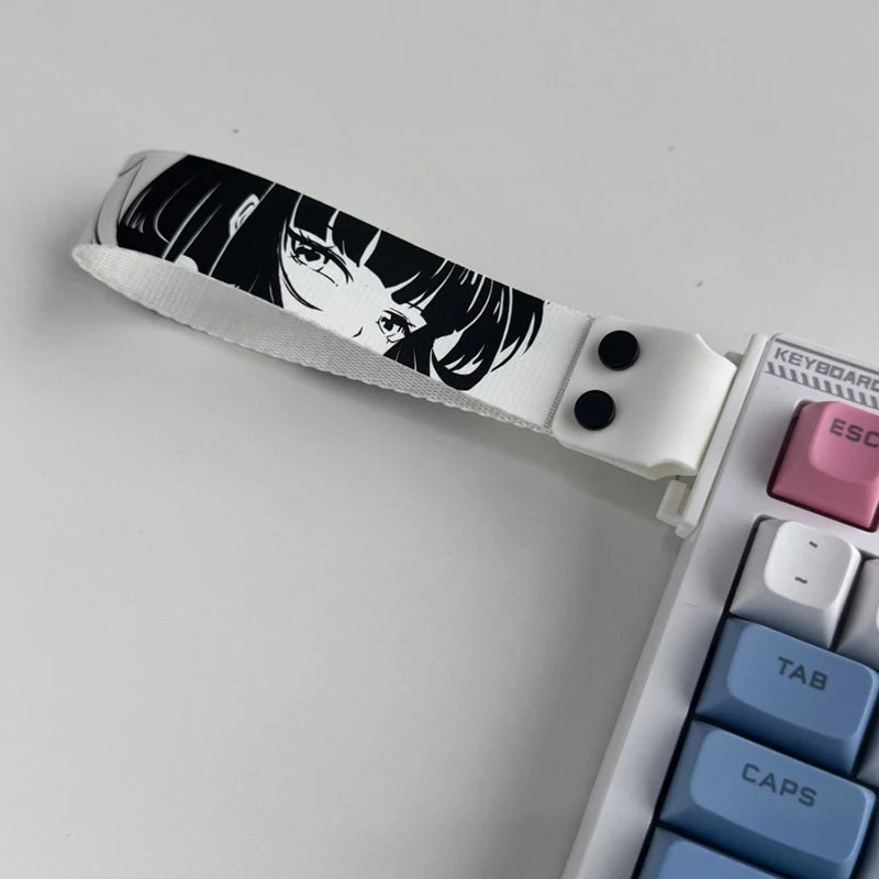 Anime-Inspired Keyboard Ribbon Strap – Decorative Mechanical Keyboard Accessory