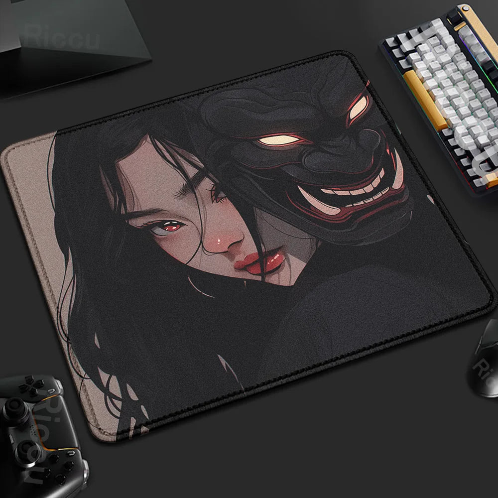 Yokai Supply “Oni Veil” Gaming Mousepad – 45x40cm Non-Slip Rubber Desk Mat