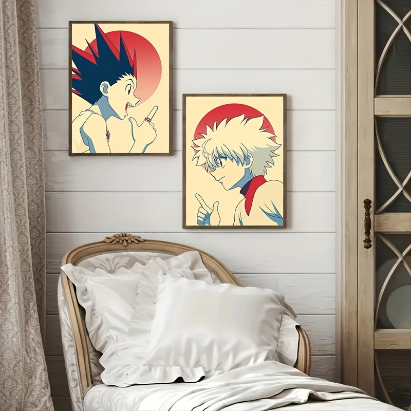 Yokai Supply “Dual Impact” Anime Canvas Art Set – 2-Piece Unframed Wall Prints